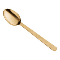 American Metalcraft GVHSP 13 1/4" Hammered Gold Vintage Solid Spoon