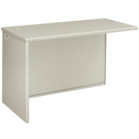 HON 38944LB9Q 38000 Series 48" x 24" x 29 1/2" Silver Mesh / Light Gray Laminate Left Return Shell