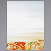 Choice 8 1/2" x 11" Menu Paper - Italian Themed Pasta Design Right Insert - 100/Pack