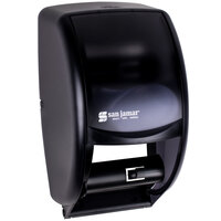 San Jamar R3500TBK Duett Classic Toilet Tissue Dispenser - Black Pearl