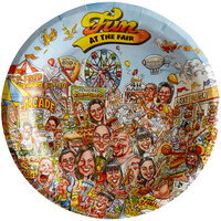 9" Fun at the Fair Paper Plate - 1000/Case