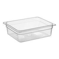 Cambro 24CW135 Camwear 1/2 Size Clear Polycarbonate Food Pan - 4" Deep