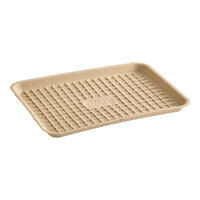EcoChoice 9" x 12" Molded Fiber / Pulp Rectangle Tray - 250/Case