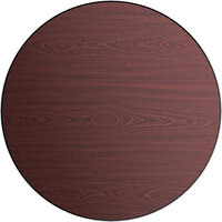 Lancaster Table & Seating Laminated Round Table Top Reversible Cherry / Black