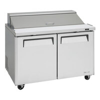 Turbo Air MST-48-N M3 Series 48" 2 Door Stainless Steel Refrigerated Sandwich Prep Table