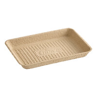 EcoChoice 8" x 6" Molded Fiber / Pulp Rectangular Tray - 500/Case
