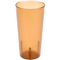 Cambro 2000P2153 Colorware 22 oz. Amber Customizable SAN Plastic Tumbler - 24/Case