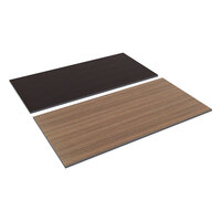 Alera ALETT6030EW 60" x 30" Espresso / Walnut Rectangular Reversible Laminate Table Top