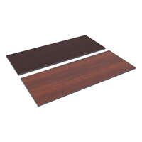 Alera ALETT6024CM 60" x 24" Cherry / Mahogany Rectangular Reversible Laminate Table Top