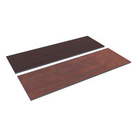 Alera ALETT7224CM 72" x 24" Cherry / Mahogany Rectangular Reversible Laminate Table Top