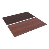 Alera ALETT6030CM 60" x 30" Cherry / Mahogany Rectangular Reversible Laminate Table Top