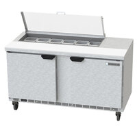 Beverage-Air SPE60HC-12-CL Elite 60" 2 Door Refrigerated Sandwich Prep Table