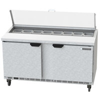 Beverage-Air SPE60HC-16-CL Elite 60" 2 Door Refrigerated Sandwich Prep Table