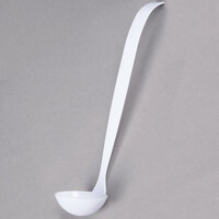 Fineline Platter Pleasers 3306-WH 2 oz. White Polystyrene Disposable Ladle - 48/Case