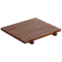 Playground 742880391000000 Ananti 7 1/8" Walnut Wood Square Crumb Grid - 2/Case