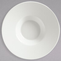 Schonwald 9400116 Connect 2.5 oz. Continental White Porcelain Gourmet Deep Plate with Rim - 12/Case