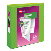 Avery® 17838 Green Durable View Binder with 2" Slant Rings