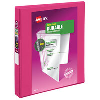 Avery® 17830 Pink Durable View Binder with 1" Slant Rings