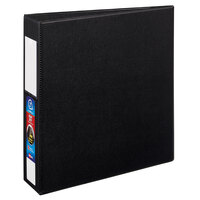Avery® 79992 Black Heavy-Duty Non-View Binder with 2" Locking One Touch EZD Rings / Label Holder