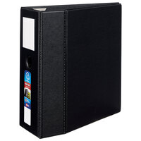 Avery® 79996 Black Heavy-Duty Non-View Binder with 5" Locking One Touch EZD Rings / Label Holder