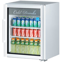 Turbo Air TGM-5SDW-N6 Super Deluxe White Countertop Display Refrigerator with Swing Door