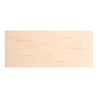 Lancaster Table & Seating Industrial 30" x 72" Solid Wood Live Edge Table Top with Bleached Oak Finish