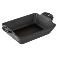 Lodge HMS14RC 14 oz. Pre-Seasoned Heat-Treated Mini Cast Iron Rectangular Casserole Dish