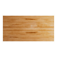 Lancaster Table & Seating Industrial 30" x 60" Solid Wood Live Edge Table Top with Honey Maple Finish