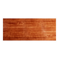 Lancaster Table & Seating Industrial 30" x 72" Solid Wood Live Edge Table Top with Rustic Mahogany Finish