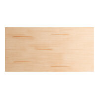 Lancaster Table & Seating Industrial 30" x 60" Solid Wood Live Edge Table Top with Bleached Oak Finish