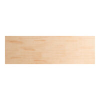 Lancaster Table & Seating Industrial 30" x 96" Solid Wood Live Edge Table Top with Bleached Oak Finish
