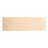 Lancaster Table & Seating Industrial 30" x 96" Solid Wood Live Edge Table Top with Bleached Oak Finish