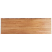 Lancaster Table & Seating Industrial 30" x 96" Solid Wood Live Edge Table Top with Honey Maple Finish