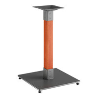 Lancaster Table & Seating Industrial Table Base with Rustic Mahogany Finish