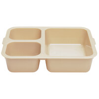 Cambro 853FCW133 Camwear Ambidextrous Heavy-Duty Polycarbonate NSF Beige Insert Tray for Cambro 1411CW - 24/Case