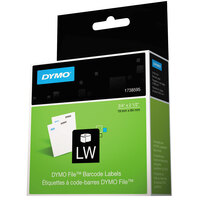 DYMO 1738595 LabelWriter 3/4" x 2 1/2" White Bar Code Permanent Self-Adhesive Label Roll - 450/Roll