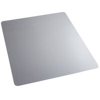 ES Robbins 132331 EverLife 60" x 46" Clear Vinyl Rectangle Straight Edge Heavy Use Hard Floor Chair Mat