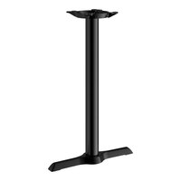 Lancaster Table & Seating Cast Iron 5" x 22" Black 3" Counter Height End Column Table Base