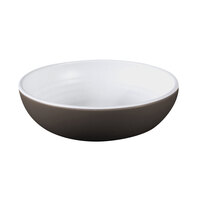 Elite Global Solutions B7R2T Kona 26 oz. Speckled White / Chocolate Round Coupe Bowl - 6/Case