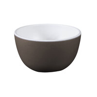 Elite Global Solutions B55R2T Kona 22 oz. Speckled White / Chocolate Round Coupe Bowl - 6/Case