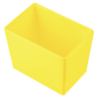 Tablecraft CW5022Y Simple Solutions 1/9 Size Yellow Cast Aluminum Deep Straight Sided Bowl - 5" Deep