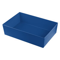 Tablecraft CW5002CBL Simple Solutions Full Size Cobalt Blue Cast Aluminum Deep Straight Sided Bowl - 5" Deep