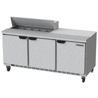 Beverage-Air SPE72HC-10 Elite Series 72" 3 Door Refrigerated Sandwich Prep Table