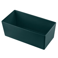 Tablecraft CW5014HGN Simple Solutions 1/3 Size Hunter Green Cast Aluminum Deep Straight Sided Bowl - 5" Deep