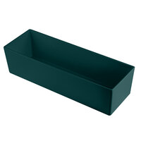 Tablecraft CW5010HGN Simple Solutions 1/2 Size Long Hunter Green Cast Aluminum Deep Straight Sided Bowl - 5" Deep