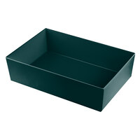 Tablecraft CW5002HGN Simple Solutions Full Size Hunter Green Cast Aluminum Deep Straight Sided Bowl - 5" Deep