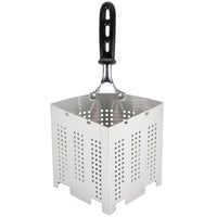 Vollrath 68130 Wear-Ever 3 Qt. Perforated Stainless Steel Wedge Inset with TriVent Silicone Handle