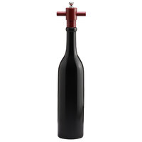 Chef Specialties 16002 Professional Series 14 1/2" Customizable Ebony Finish Chateau Wine Bottle Salt Mill