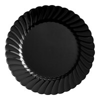 WNA Comet CW75180BK Classicware 7 1/2" Black Plastic Plate - 18/Pack