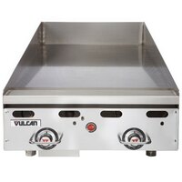 Vulcan MSA24-30 24" Countertop Natural Gas Deep Griddle with Snap-Action Thermostatic Controls - 54,000 BTU